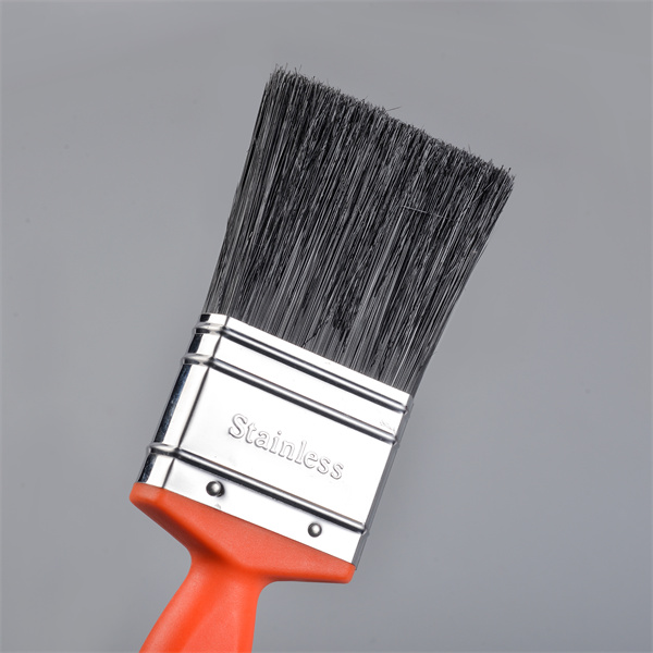 2 Inch Black PBT Orange ABS Handle Stainless Steel Ferrule Flat Paint Brush