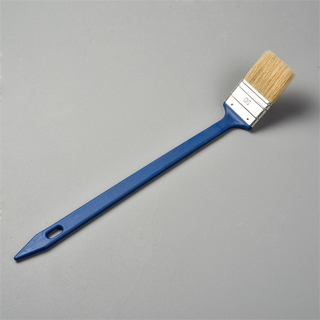 2 Inch 50mm Pure Bristle Curved Head Thin Straight Plastic Handle Marine Paint Brush