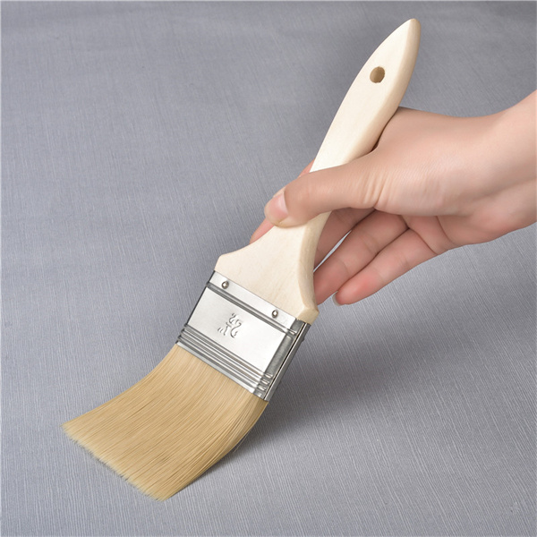 3 Inch Synthetic Wire without Paint Tip Tail Wooden Handle Economical Paint Brush