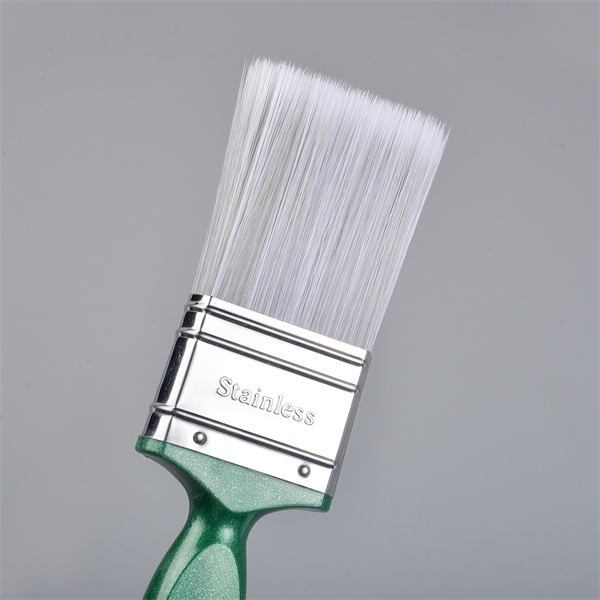2 Inch Double Color PBT Synthetic Fluorescent Paint Plastic Handle Stainless Steel Paint Brush