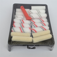 8 Inch Plastic Paint Mixing Tray Include 10pc 4 Inch Roller in Tray