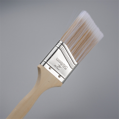 2 Inch PBT Colorful Synthetic Long Wooden Handle Angle Paint Brush